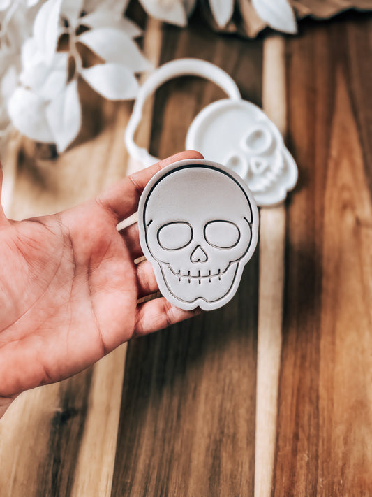Skull Stamp and Cutter - Premium Cutter and Stamp from O'Khach Baking Supplies - Just $19.00! Shop now at O'Khach Baking Supplies