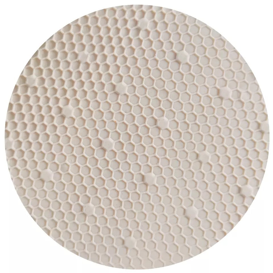 Honeycomb Pattern - Acrylic Embossing Rolling Pin – Fondant, Cookie & Clay Texture Roller
