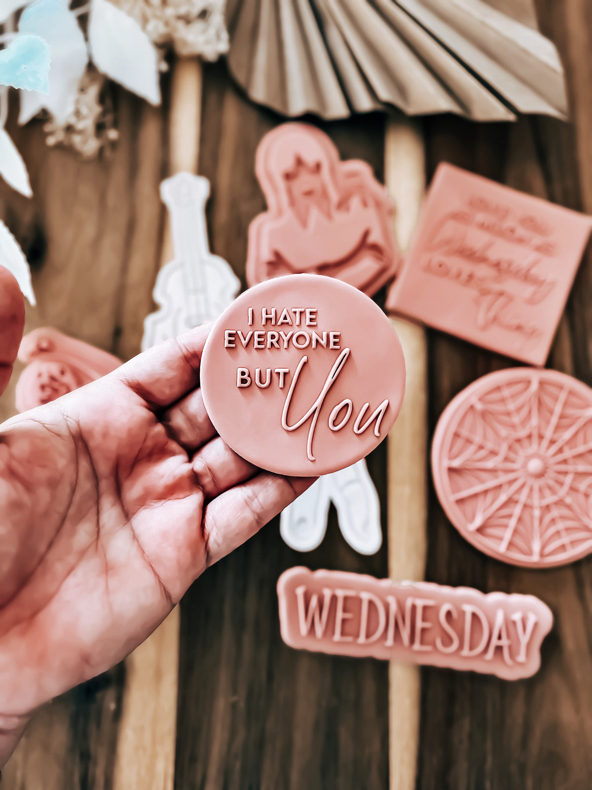 I Hate Everyone But You 'UP' Stamp - Perfect for Fondant & Sugar Cookies