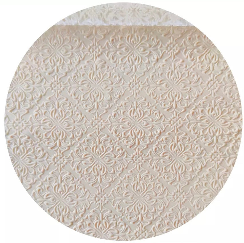 Vintage Pattern - Acrylic Embossing Rolling Pin – Fondant, Cookie & Clay Texture Roller