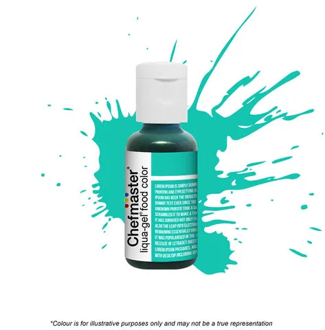 Turquoise- Gel Food Colour 20g (Chefmaster) - Premium from O'Khach Baking Supplies - Just $4.95! Shop now at O'Khach Baking Supplies
