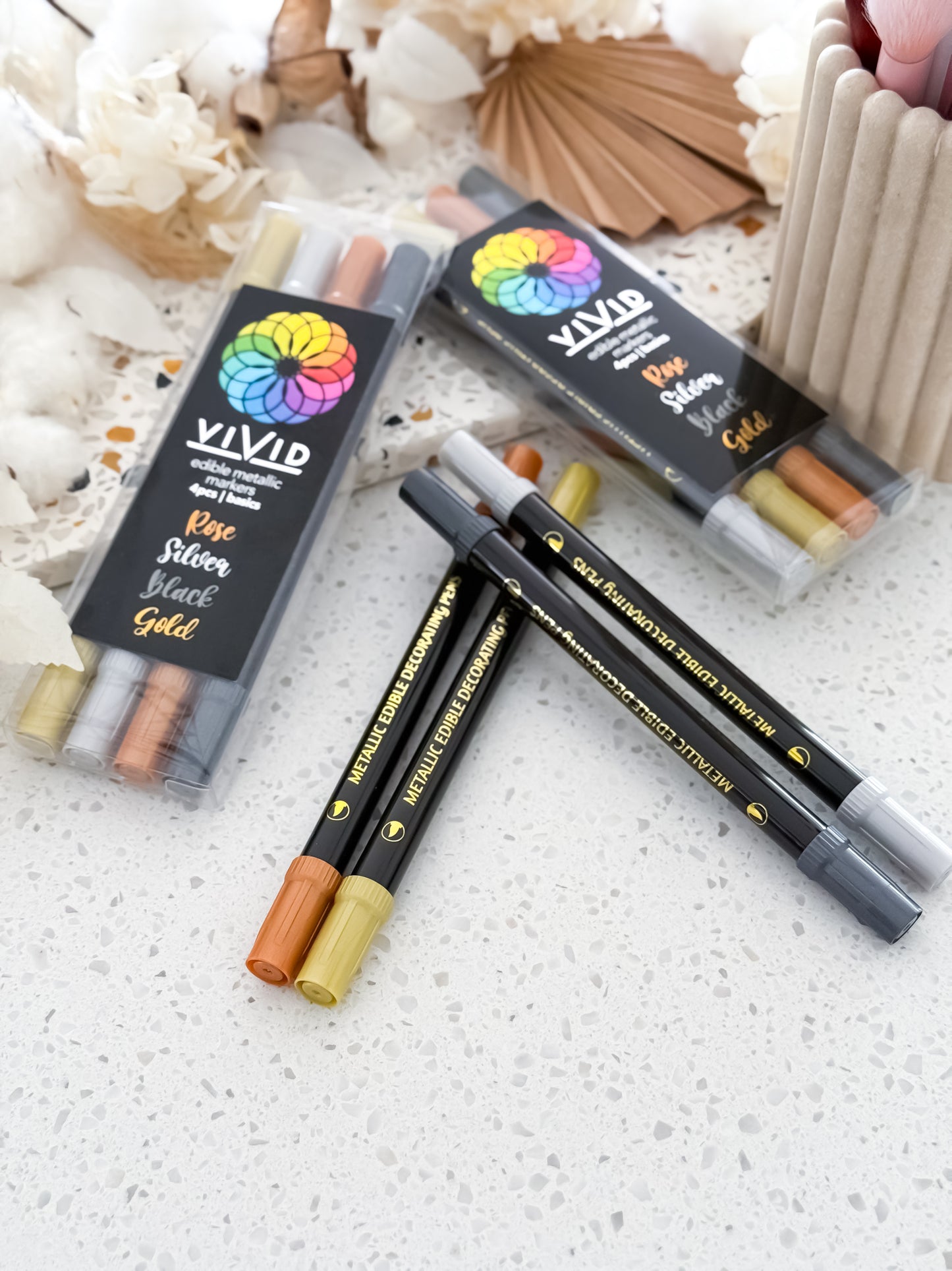 Vivid | Edible Metallic Markers - Basics