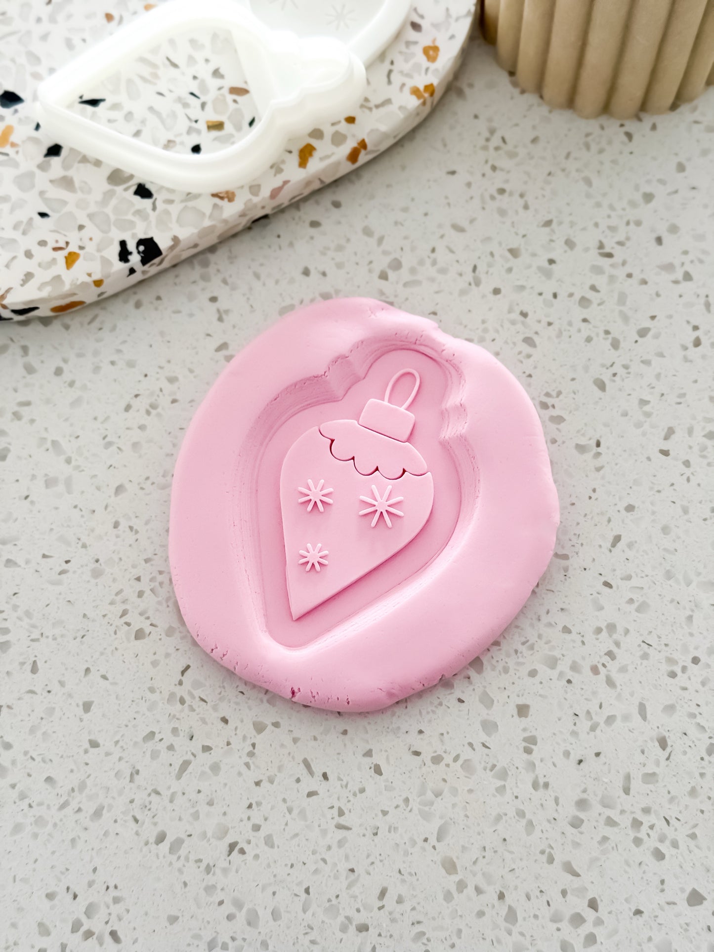 Point Bauble (Stars) Stamp & Cutter - Perfect for Fondant & Sugar Cookies