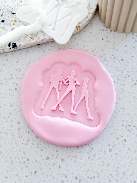 Mic Drop Trio Stamp & Cutter - Perfect for Fondant & Sugar Cookies