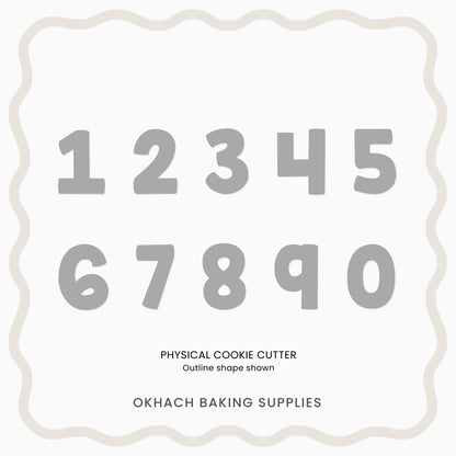 Numbers 0-9 (Caterpillar) - Cookie Cutter