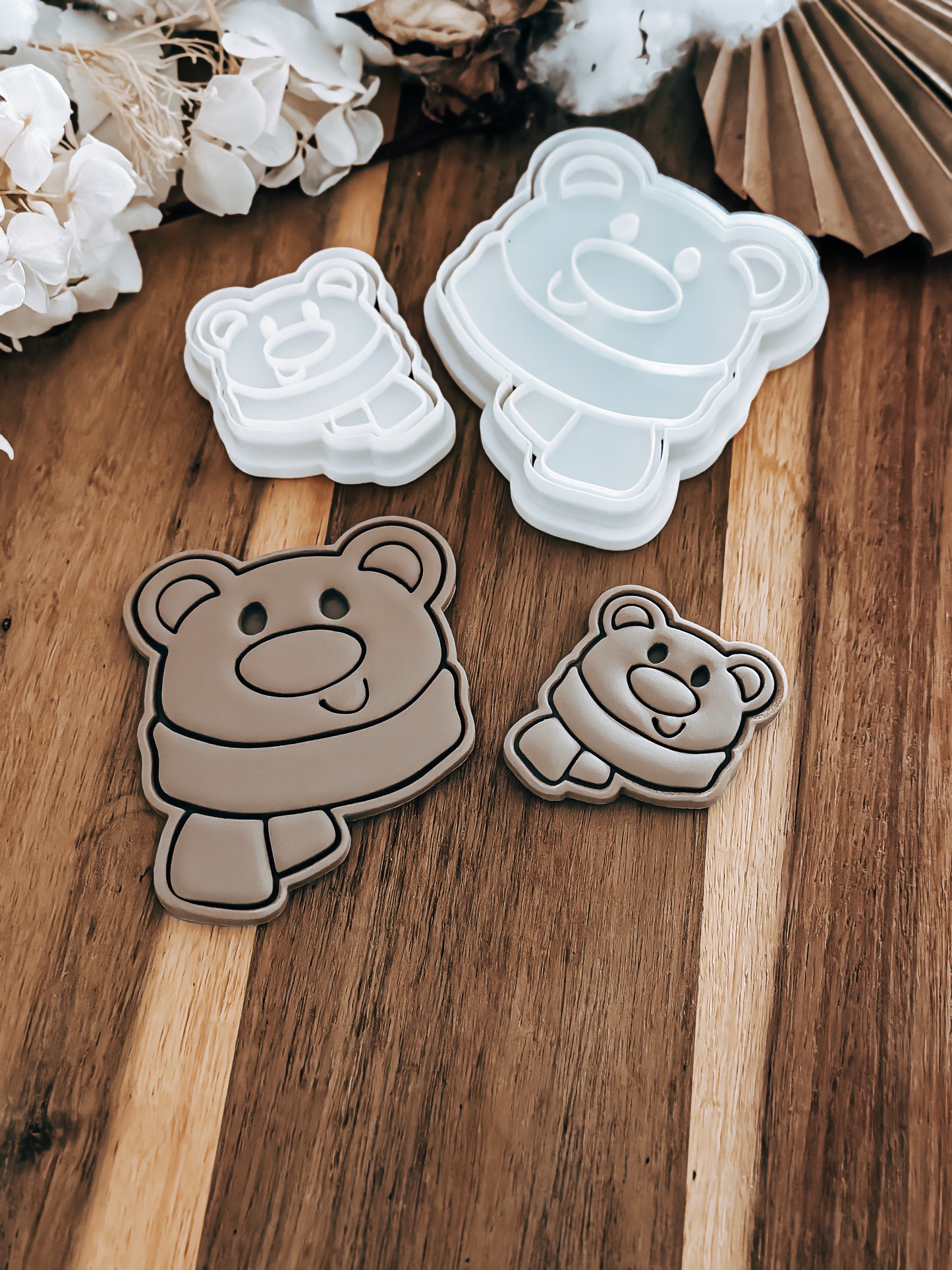 Polar Bear - Cookie Stamp and Cutter - Ideal for Fondant & Sugar Cookies