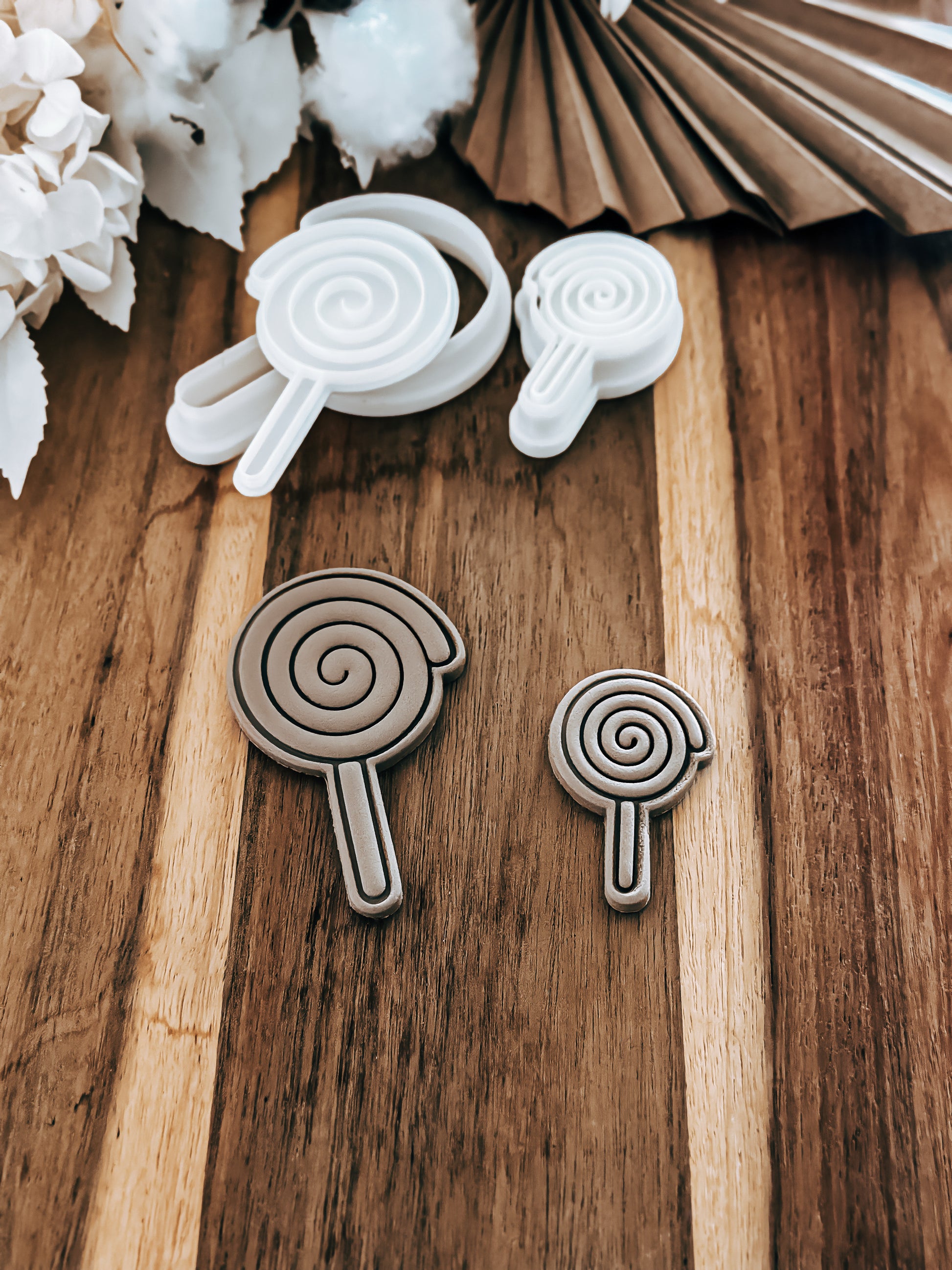 Lollipop (Spiral) - Cookie Stamp and Cutter - Ideal for Fondant & Sugar Cookies