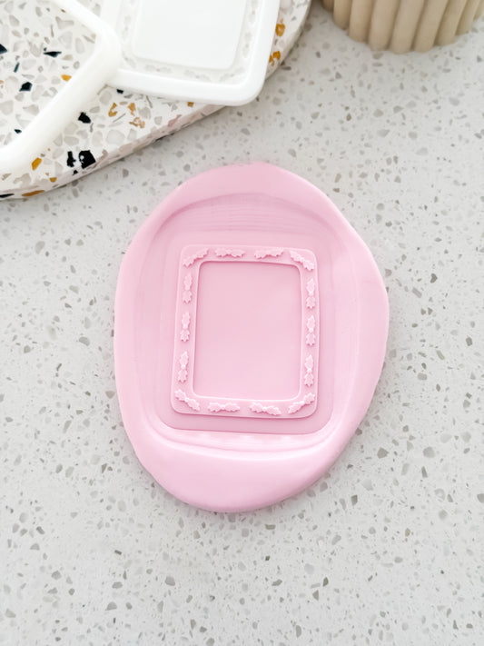Rectangle Mistletoe Frame Stamp & Cutter - Perfect for Fondant & Sugar Cookies