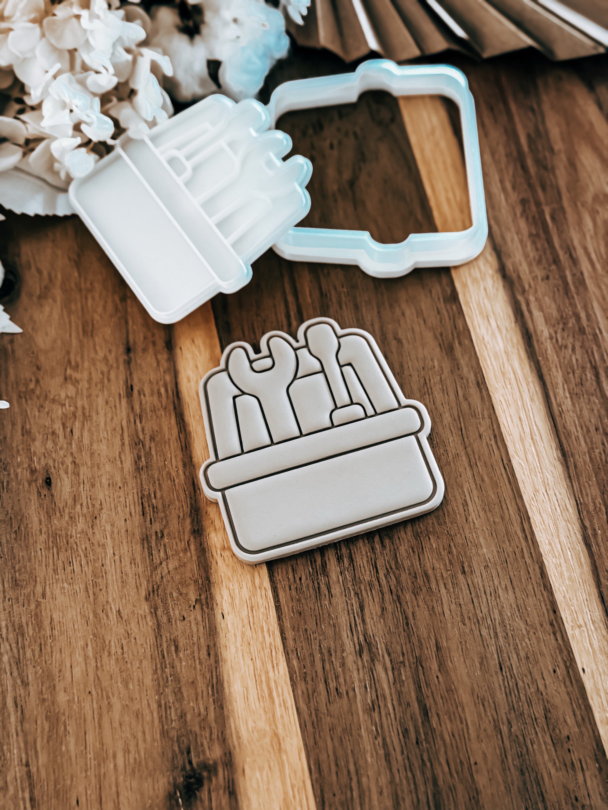 Tool Box Stamp & Cutter - Perfect for Fondant & Sugar Cookies