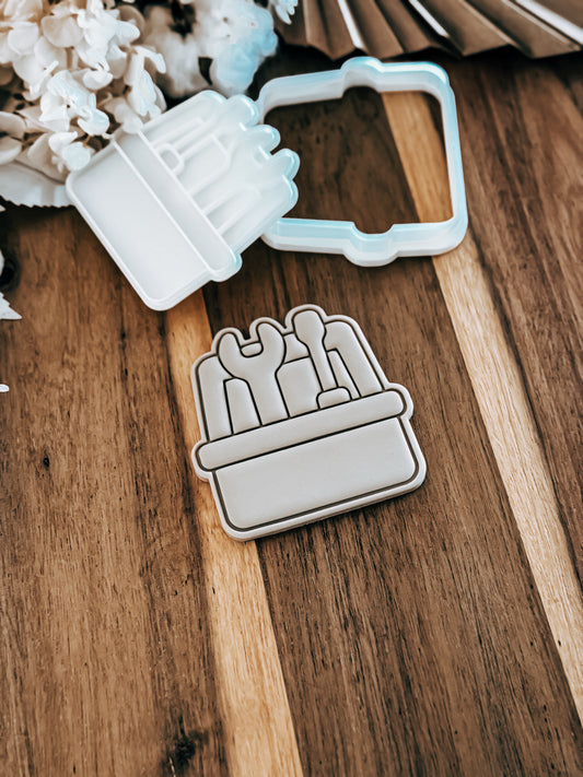 Tool Box Stamp & Cutter - Perfect for Fondant & Sugar Cookies