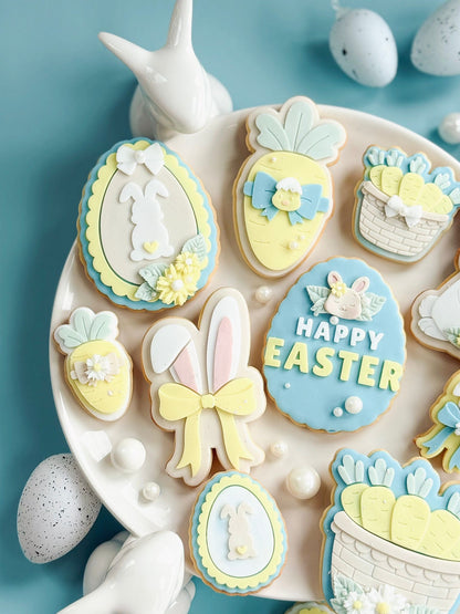 Easter Carrot with Bow - Cookie Stamp and Cutter