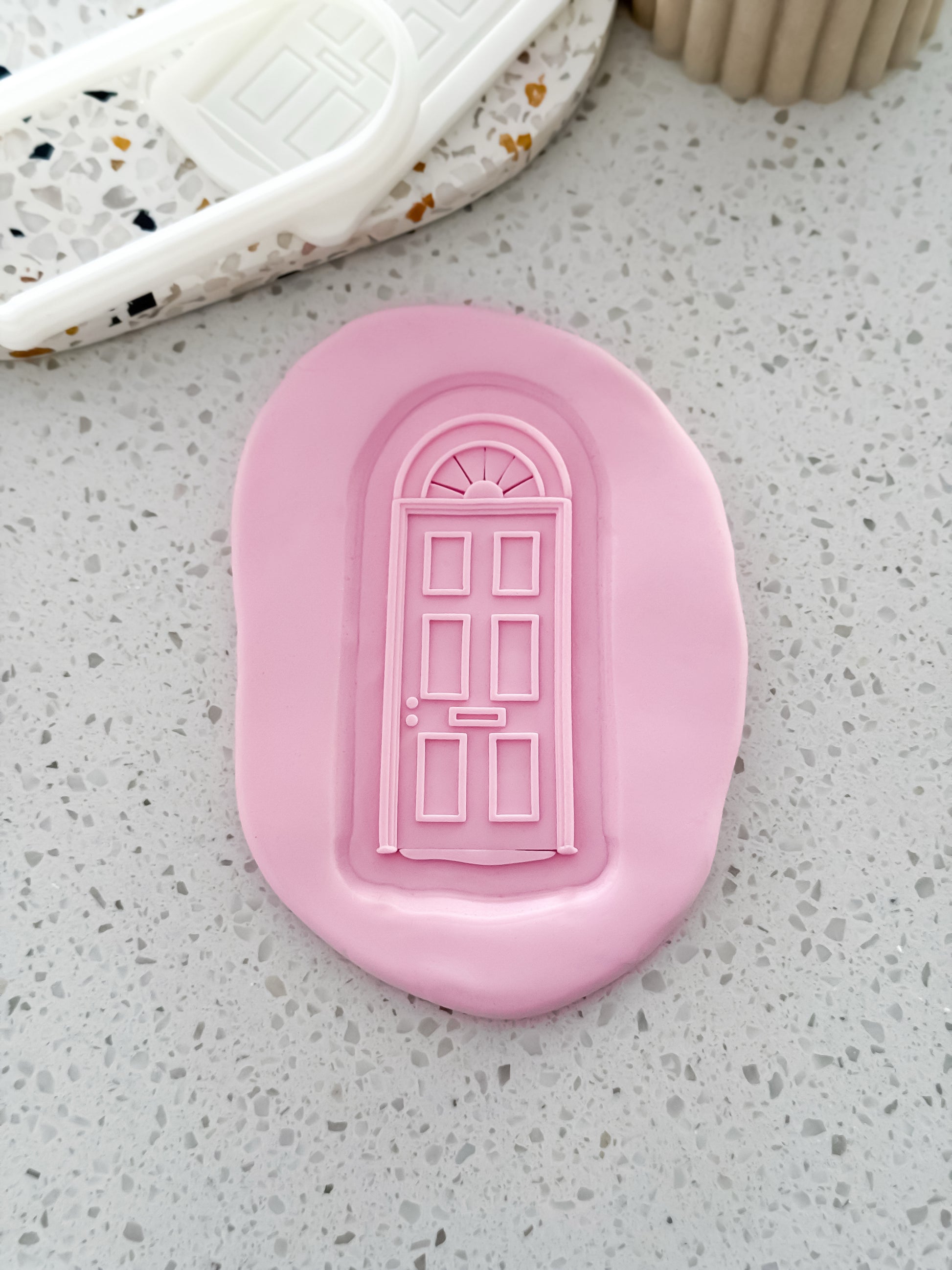 Christmas Door Stamp & Cutter - Perfect for Fondant & Sugar Cookies
