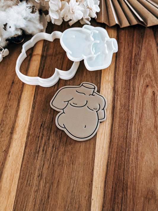 Dad Bod Stamp & Cutter - Perfect for Fondant & Sugar Cookies