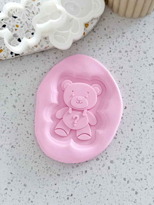 Teddy’s Gender Surprise Stamp & Cutter - Perfect for Fondant & Sugar Cookies