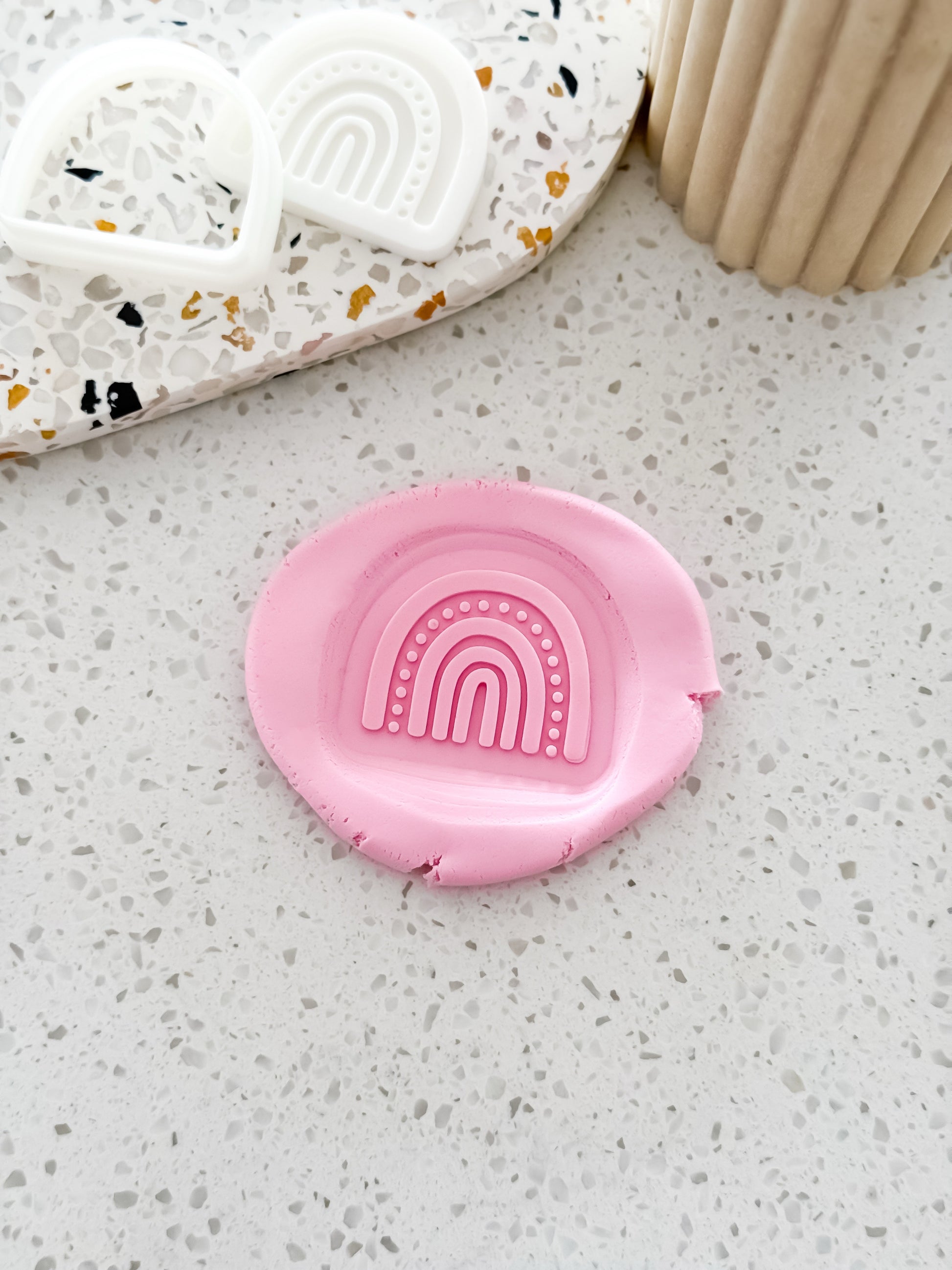 Mini Mumma Mia Rainbow Stamp & Cutter - Perfect for Fondant & Sugar Cookies