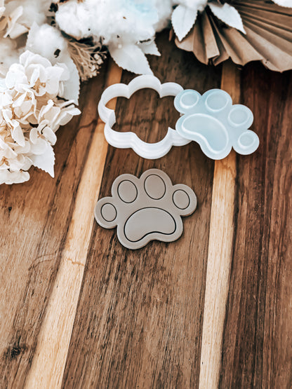 Paw Print - Cookie Stamp and Cutter