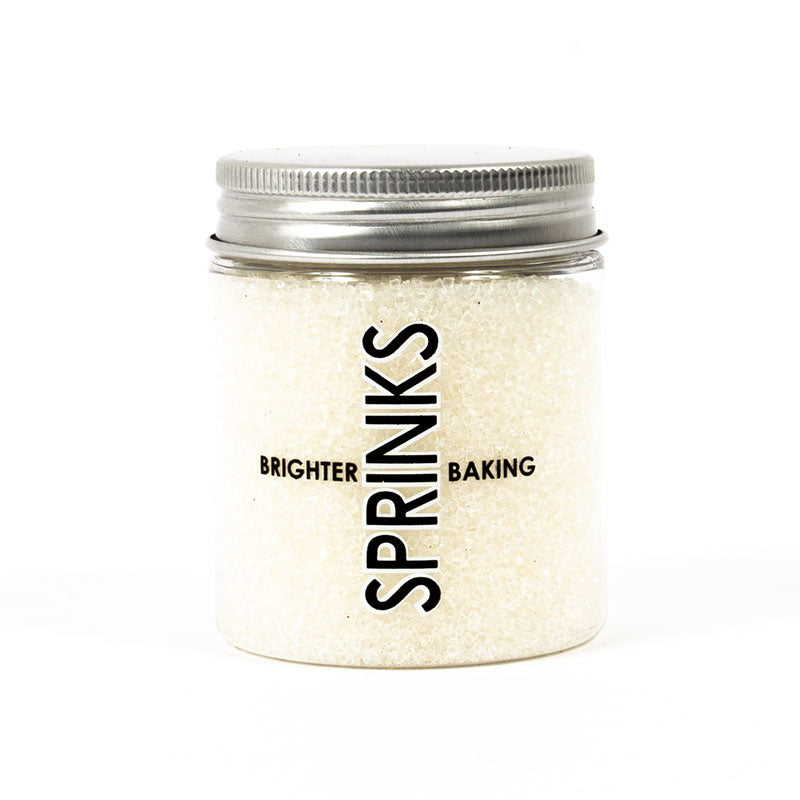 WHITE Sanding Sugar (85g) - Sprinks - Premium  from O'Khach Baking Supplies - Just $5.99! Shop now at O'Khach Baking Supplies