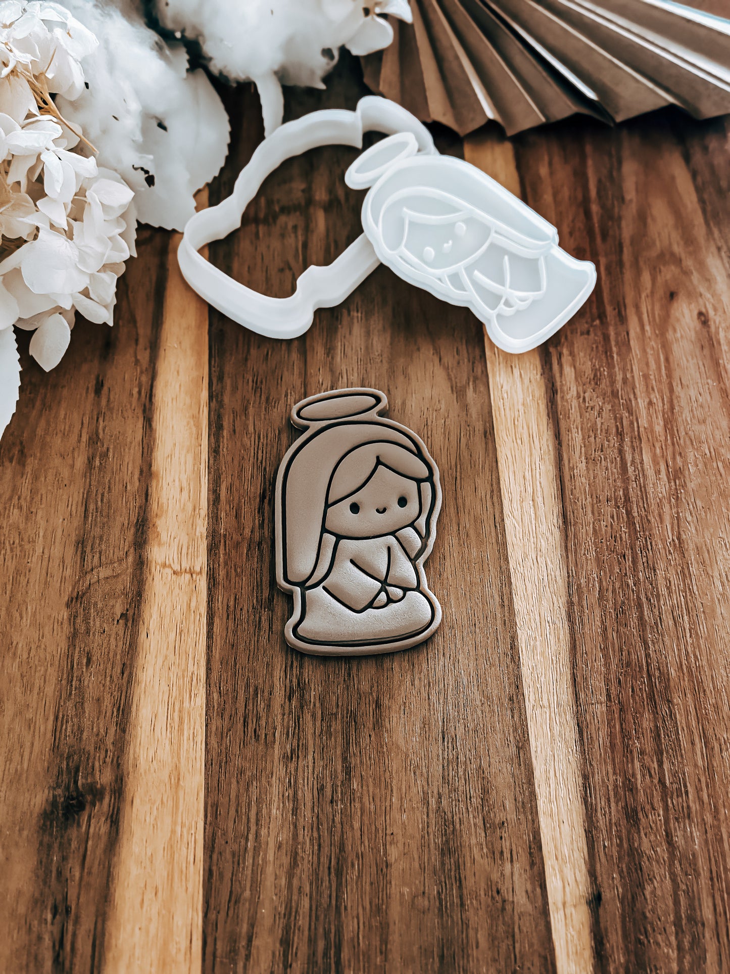 Mary, Joseph & Baby Jesus (Christmas Nativity) - Cookie Stamp and Cutter - Ideal for Fondant & Sugar Cookies