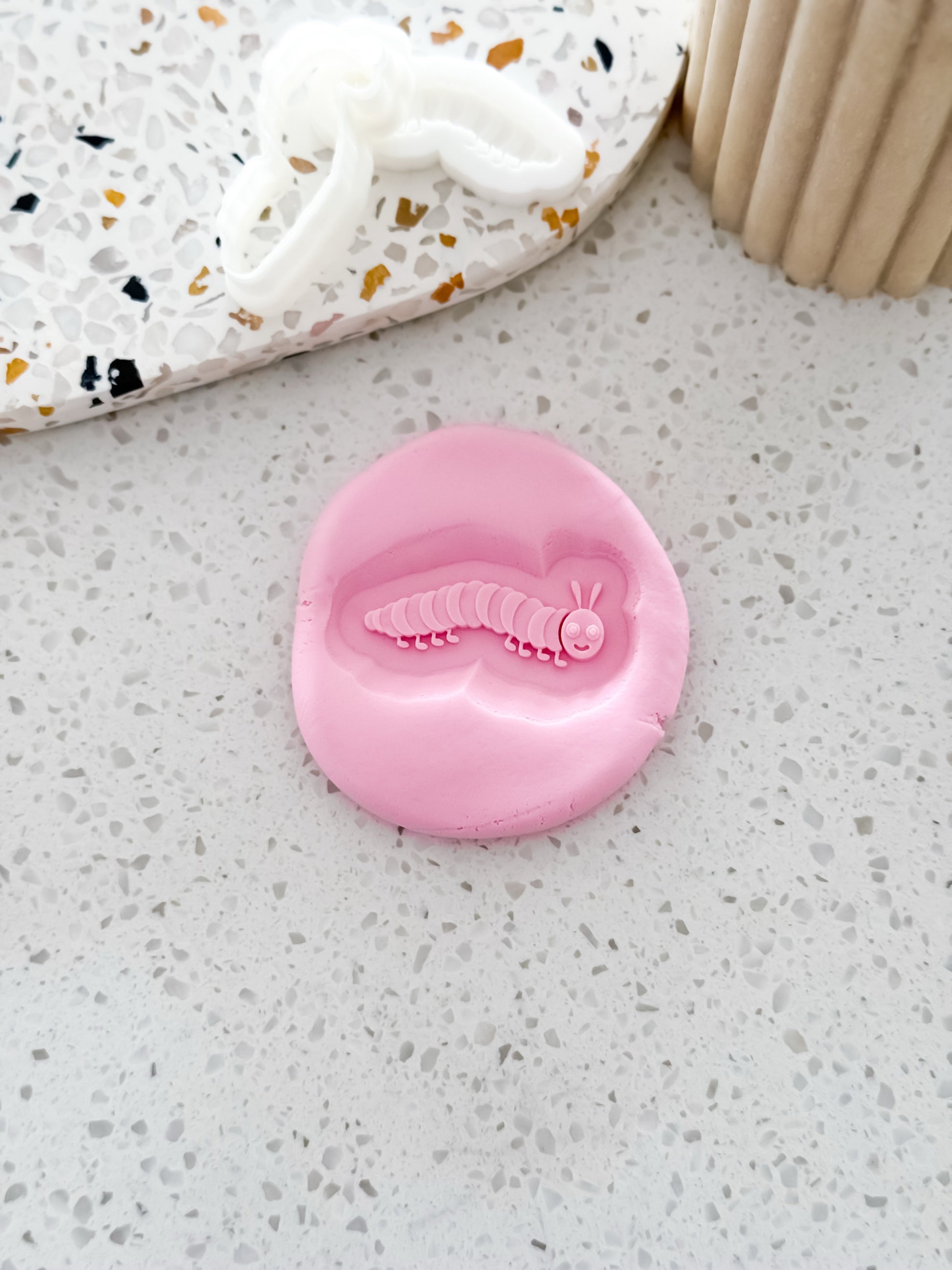 Mini Caterpillar (Long Caterpillar) Stamp & Cutter - Perfect for Fondant & Sugar Cookies