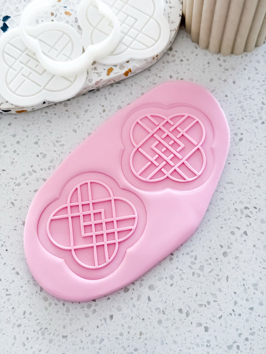 Harmony Knots Stamp & Cutter - Perfect for Fondant & Sugar Cookies