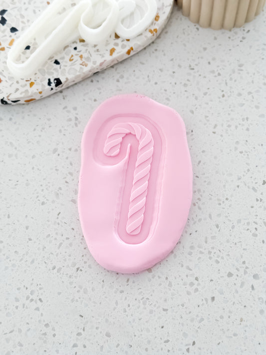 Candy Cane Stamp & Cutter - Perfect for Fondant & Sugar Cookies