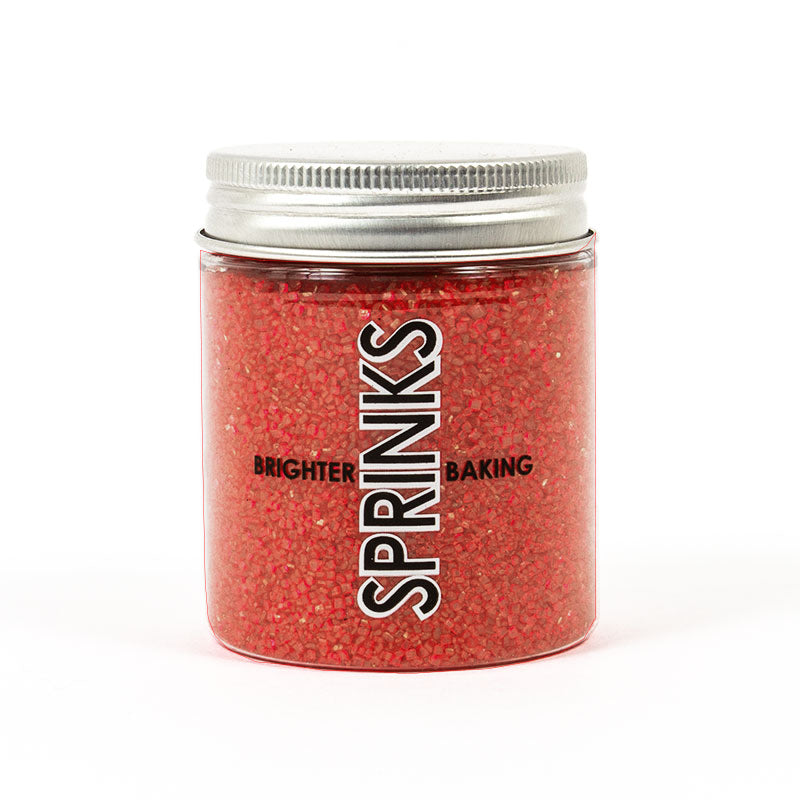 RED Sanding Sugar (85g) - Sprinks - Premium  from O'Khach Baking Supplies - Just $5.99! Shop now at O'Khach Baking Supplies