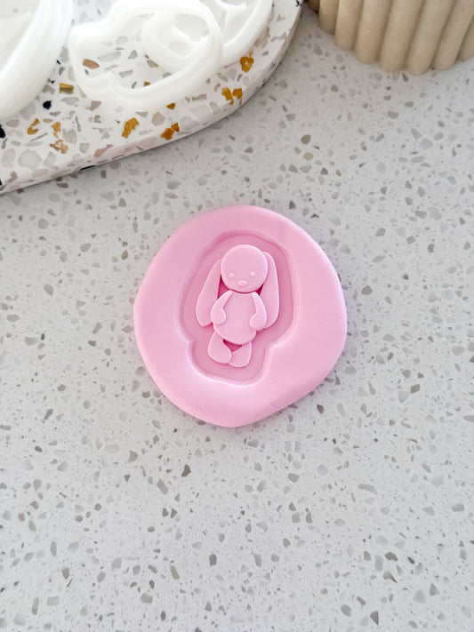 Mini Honey Bunny (With Face) Stamp and Cutter - Perfect for Fondant & Sugar Cookies