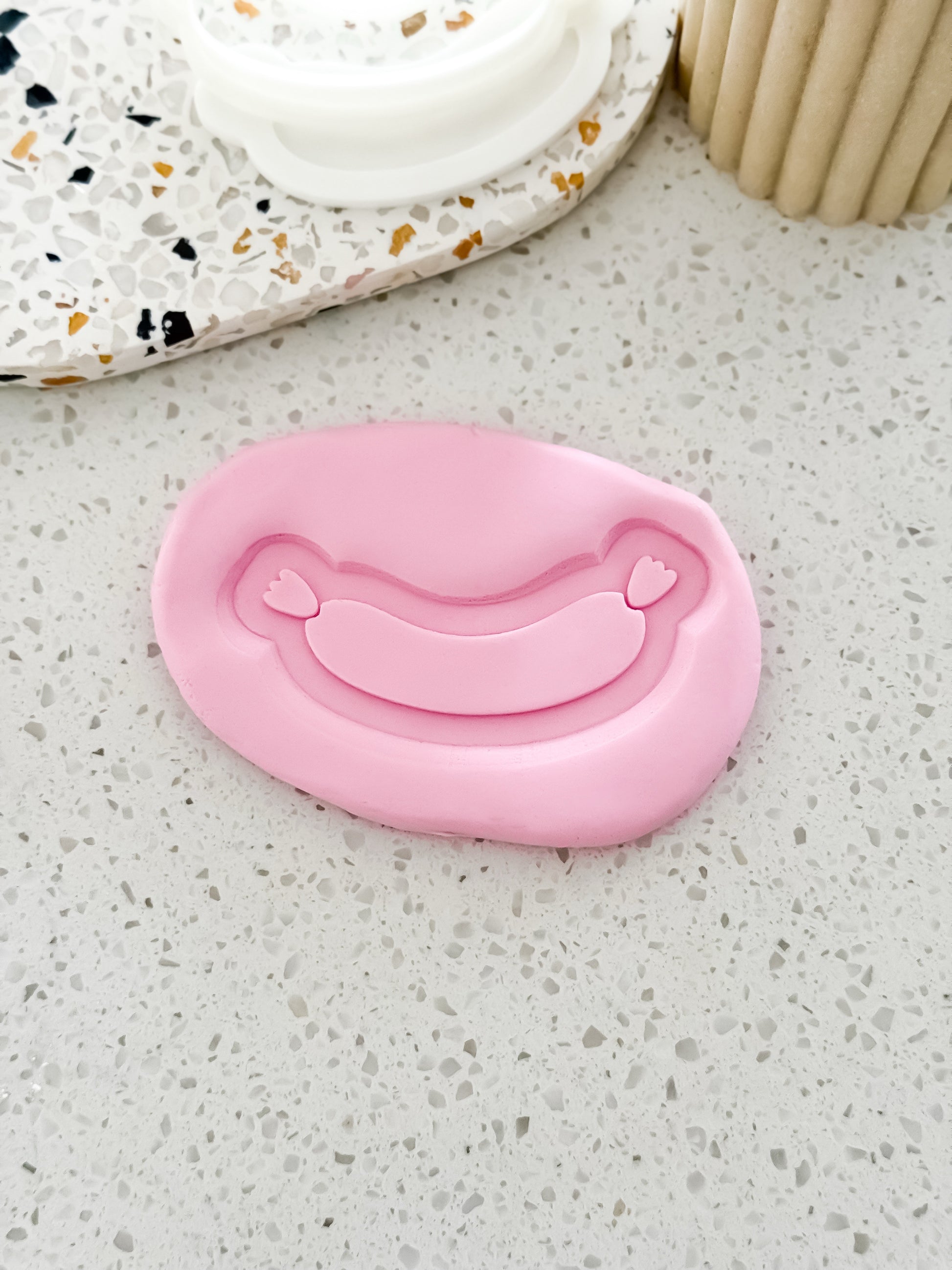 Sausage (Caterpillar) Stamp & Cutter - Perfect for Fondant & Sugar Cookies