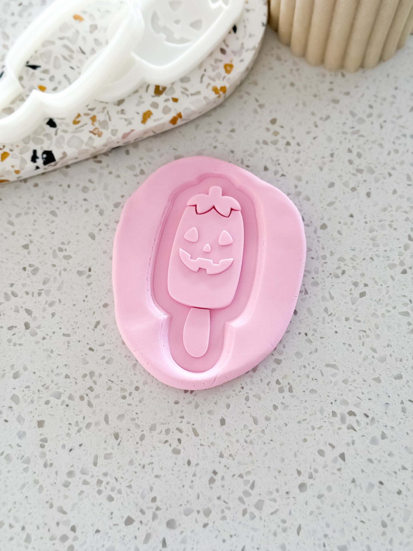 Pumpkin Pop Stamp & Cutter - Perfect for Fondant & Sugar Cookies