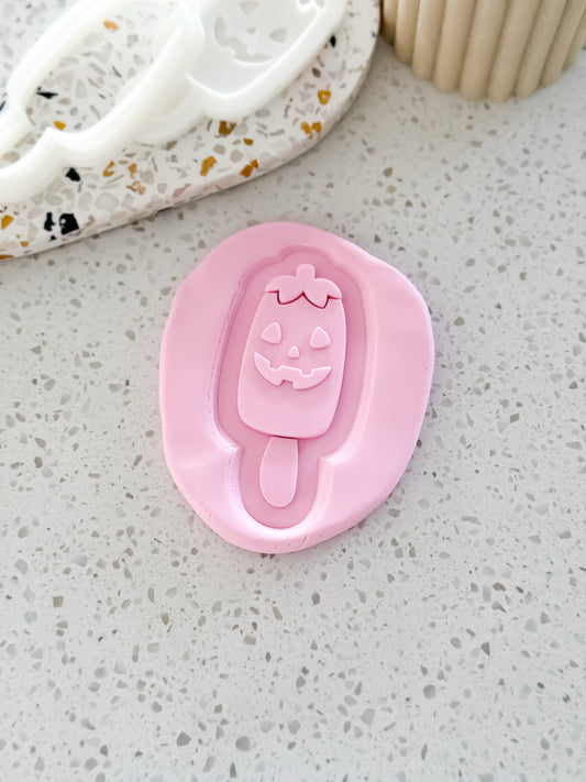 Pumpkin Pop Stamp & Cutter - Perfect for Fondant & Sugar Cookies