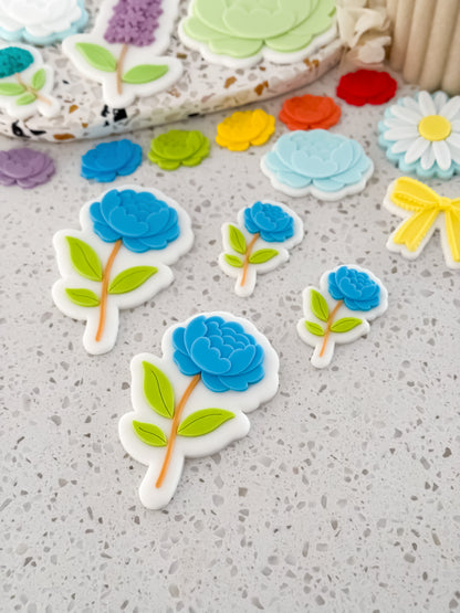 Mini Peony Bloom - Cookie Stamp and Cutter
