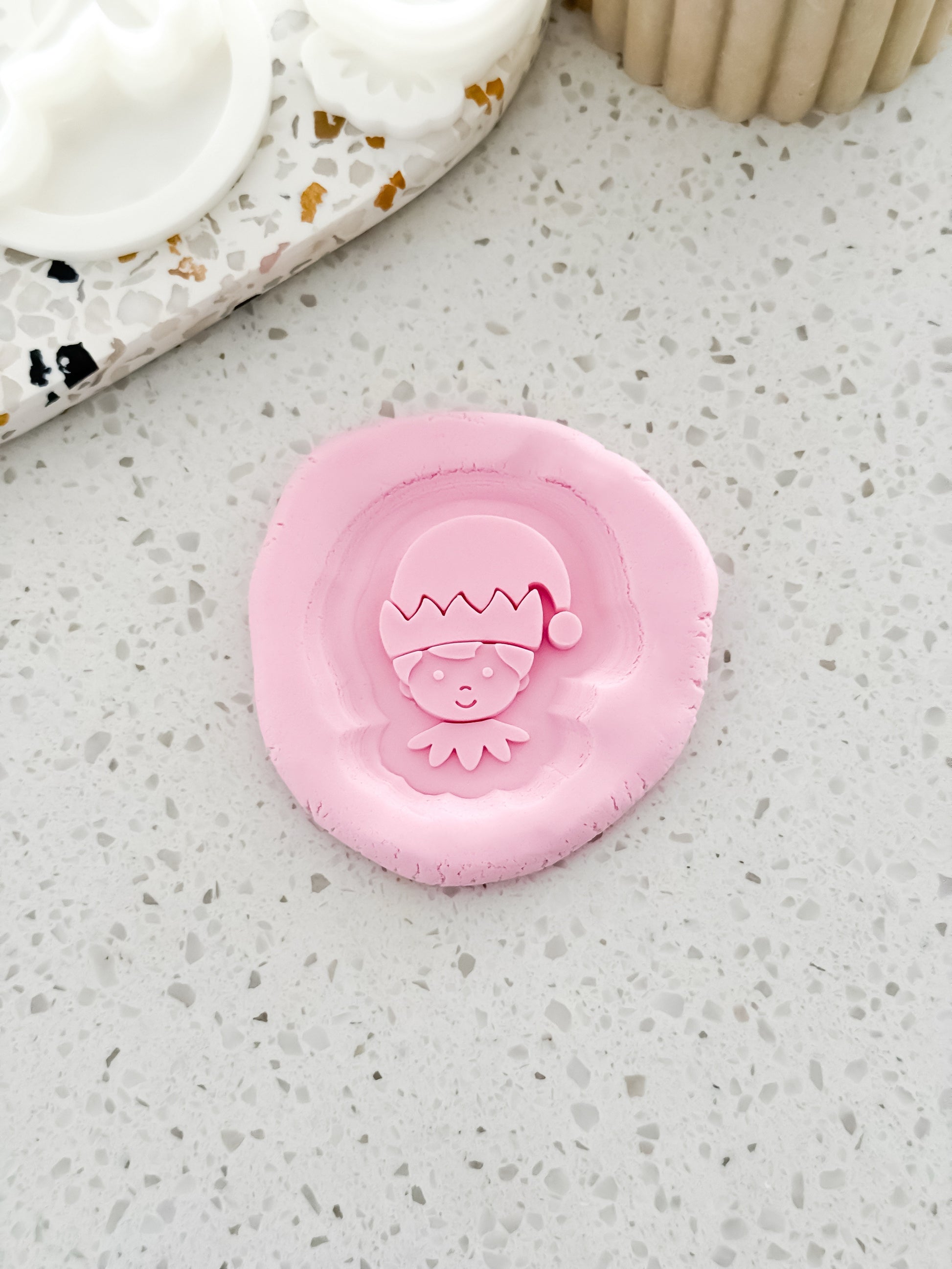 Mini Elf (Head) Stamp & Cutter - Perfect for Fondant & Sugar Cookies