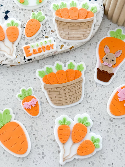 Mini Easter Carrot with Bow - Cookie Stamp and Cutter