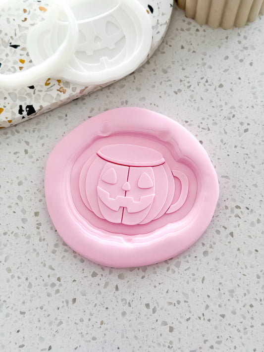 Pumpkin Mug Stamp & Cutter - Perfect for Fondant & Sugar Cookies