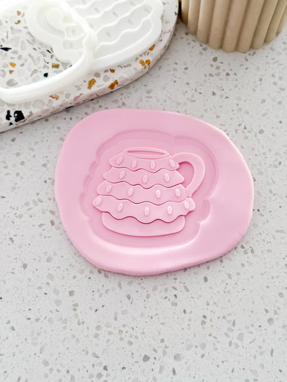 Christmas Tree Mug Stamp & Cutter - Perfect for Fondant & Sugar Cookies