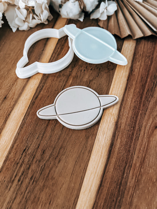 Space Planet - Stamp and Cutter - Perfect for Fondant & Sugar Cookies