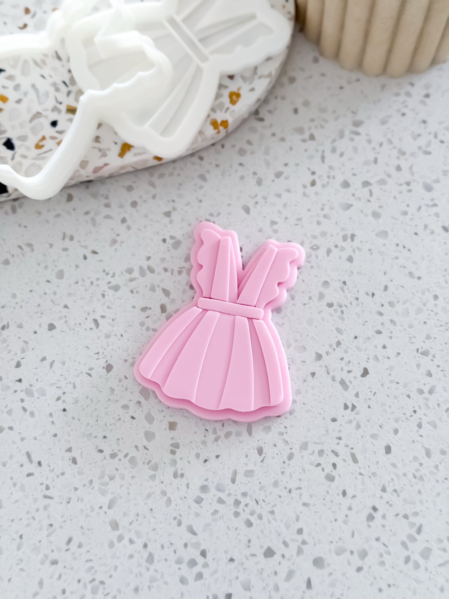 Baby Girl Dress Stamp & Cutter - Perfect for Fondant & Sugar Cookies