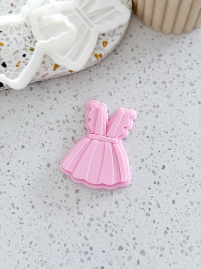 Baby Girl Dress Stamp & Cutter - Perfect for Fondant & Sugar Cookies