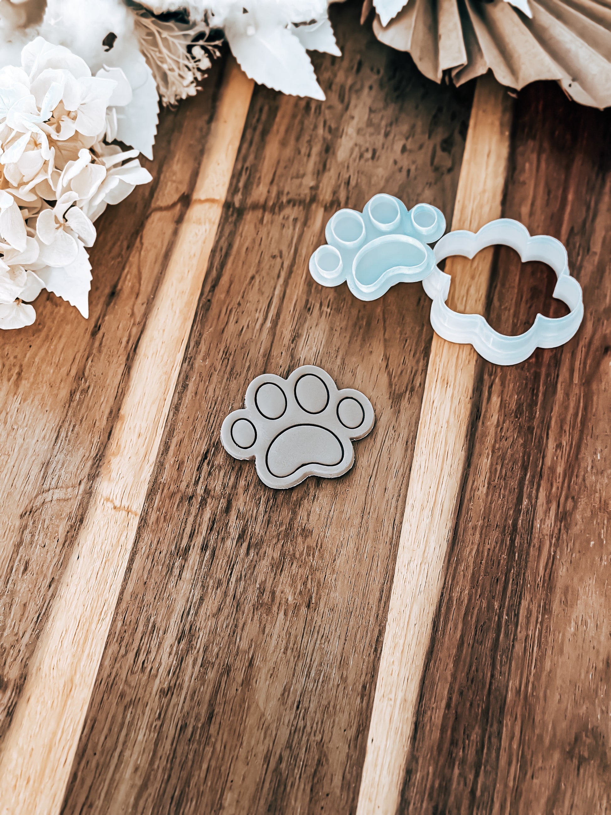 Mini Paw Print - Cookie Stamp & Cutter - Fondant & Sugar Cookies