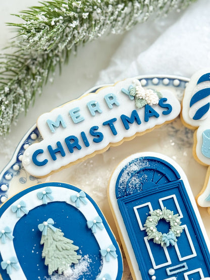 Merry Christmas (Script) - Cookie Stamp & Cutter