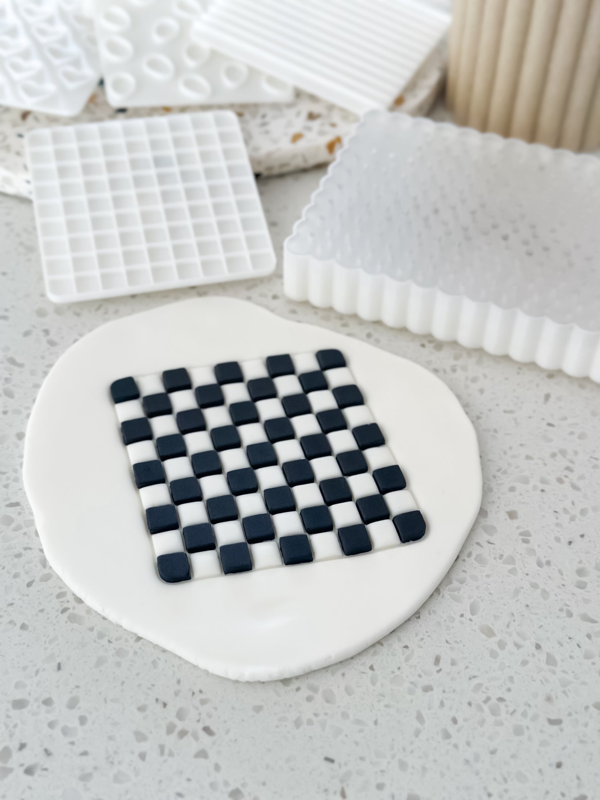 8mm Check Pattern - Cookie Stamp - Fondant & Sugar Cookies