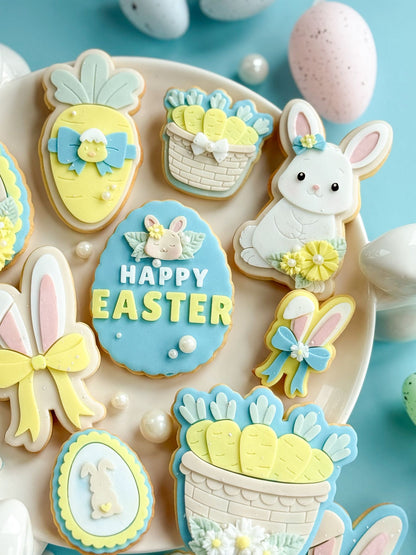 Easter Carrot with Bow - Cookie Stamp and Cutter