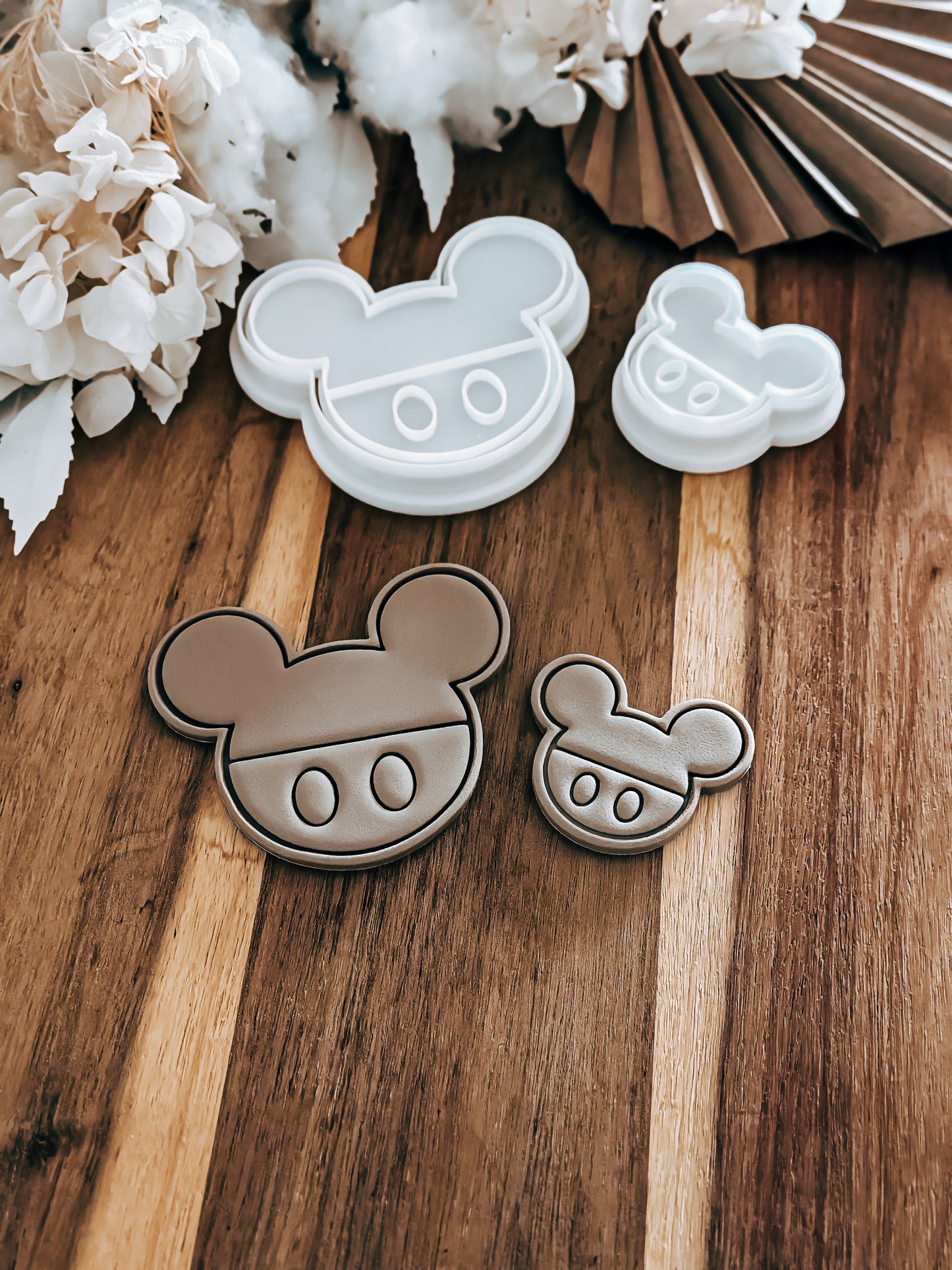 Mini Head Outline (Mickey Mouse) - Cookie Stamp and Cutter