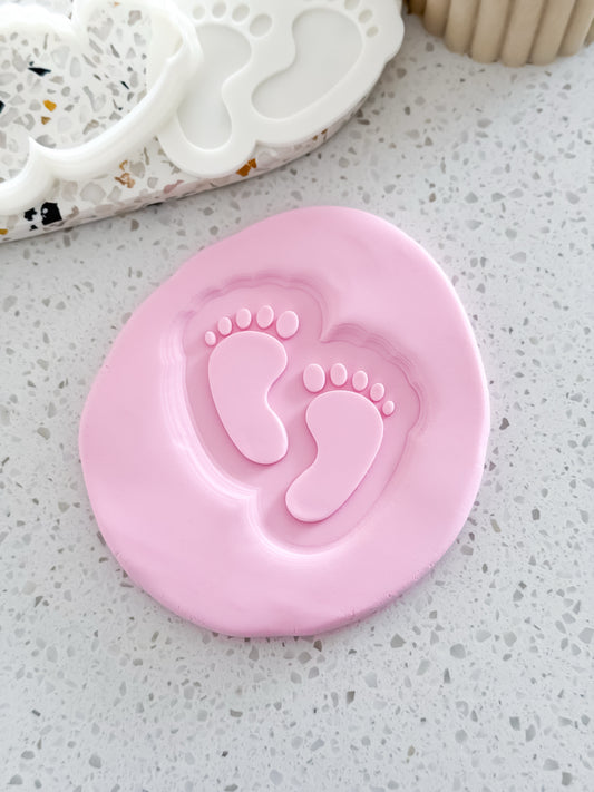 Tiny Toes Stamp & Cutter - Perfect for Fondant & Sugar Cookies