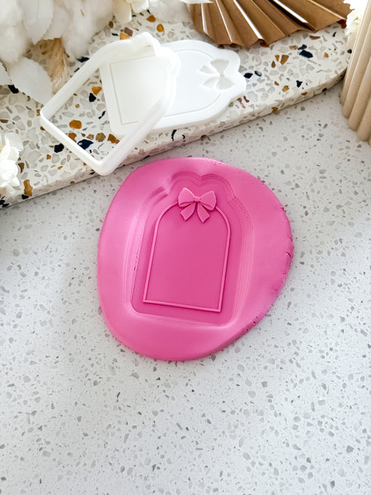 Arch Bow Frame Stamp & Cutter - Perfect for Fondant & Sugar Cookies