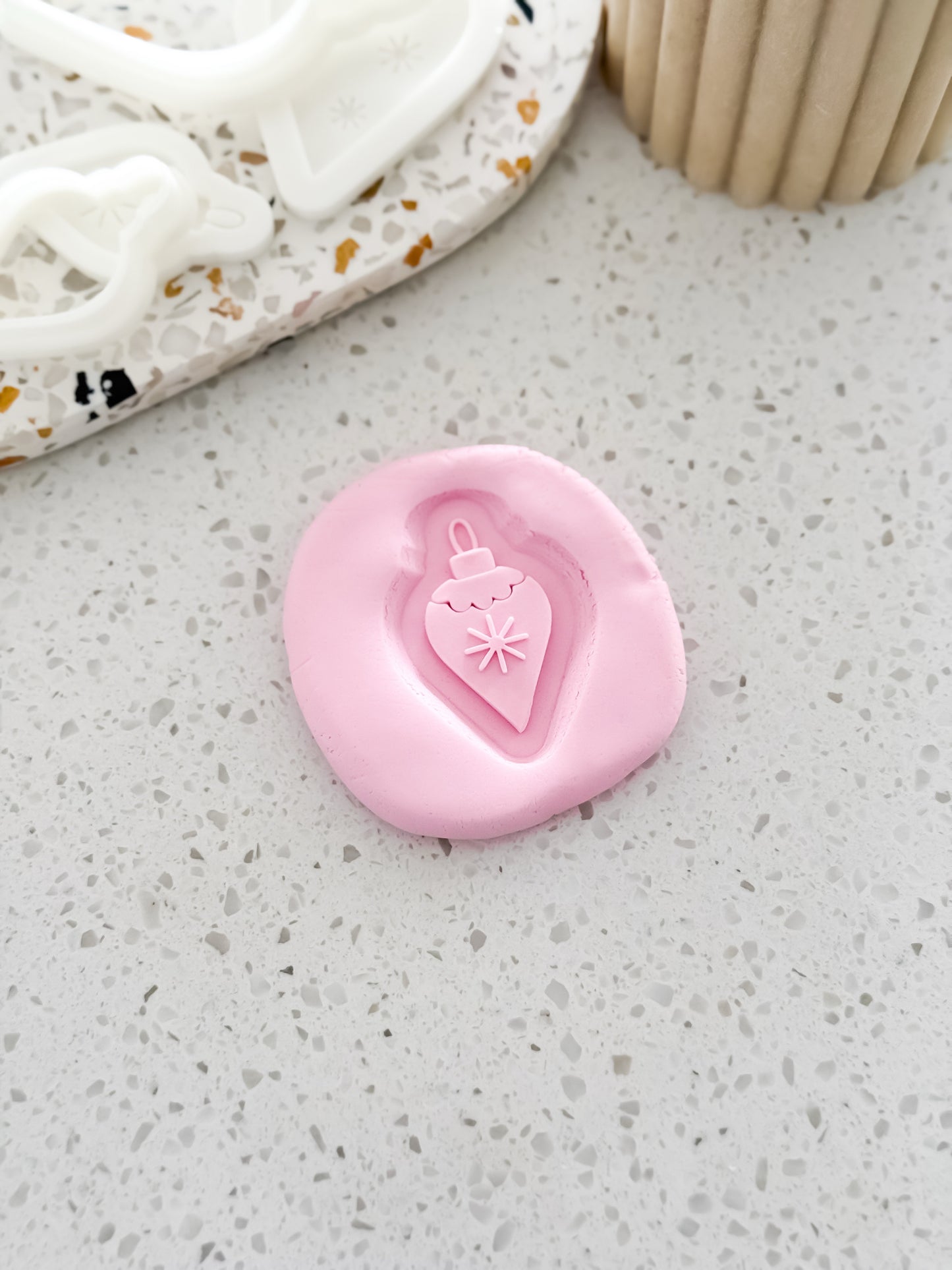 Mini Point Bauble (Stars) Stamp & Cutter - Perfect for Fondant & Sugar Cookies