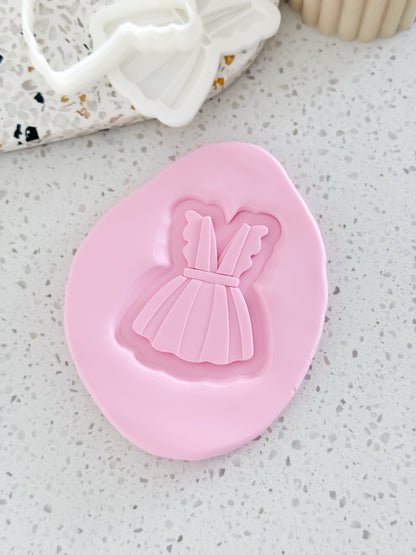Baby Girl Dress Stamp & Cutter - Perfect for Fondant & Sugar Cookies