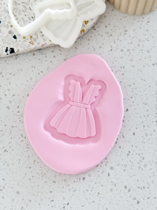 Baby Girl Dress Stamp & Cutter - Perfect for Fondant & Sugar Cookies