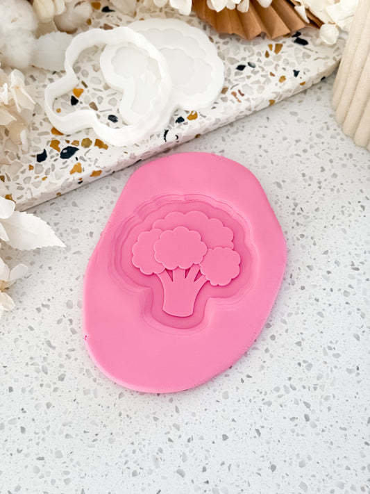 Broccoli - Cookie Stamp & Cutter - Perfect for Fondant & Sugar Cookies