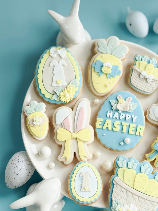 Mini Easter Carrot with Bow - Cookie Stamp and Cutter